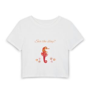 Seahorse 'Sea the Slay?' Women's Baby Tee