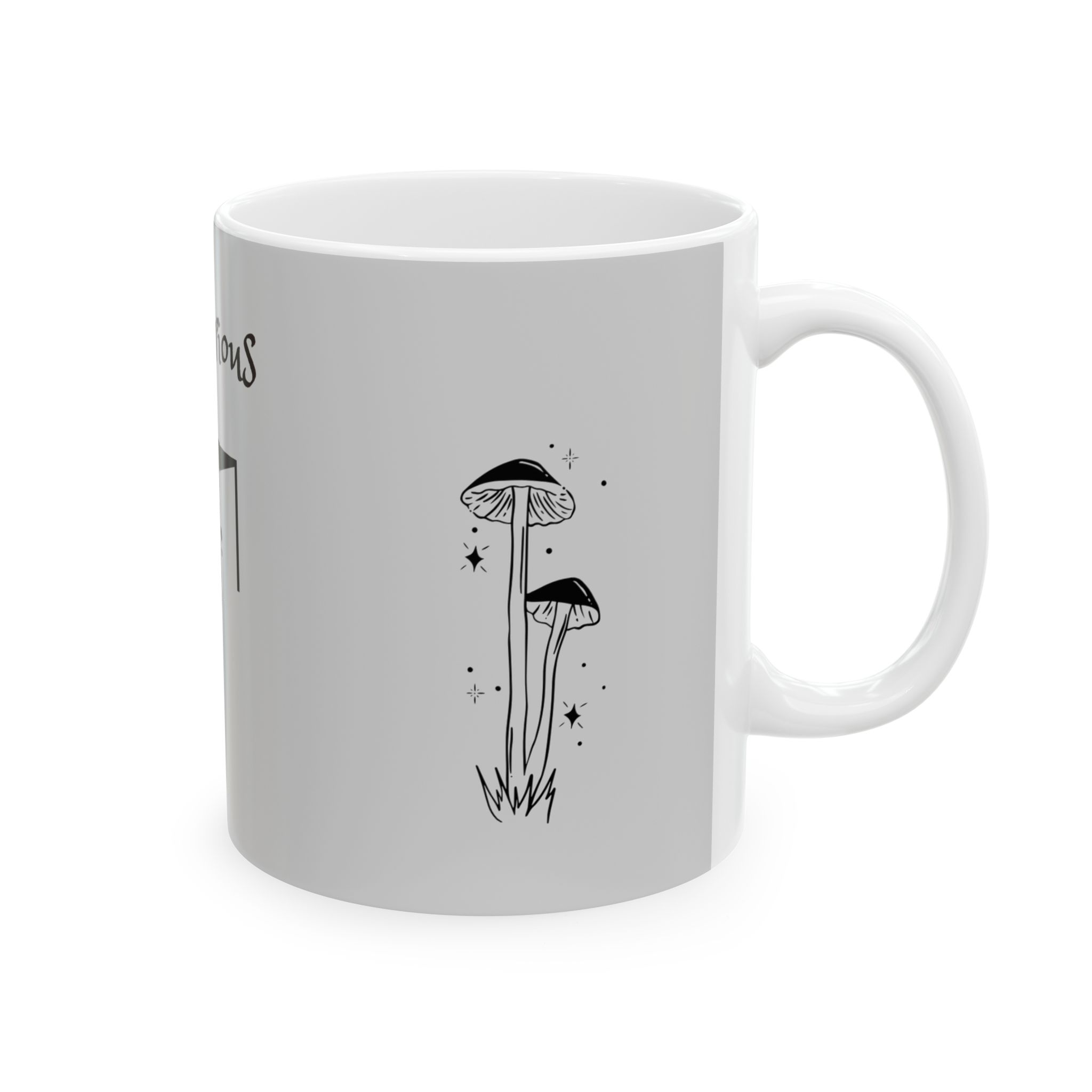 Stay Curious Ceramic Mug — Inspirational Coffee Cup with Door Design (11oz & 15oz) - Image 4