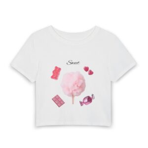 Sweet Candy Cotton Baby Tee — Pink Cotton Candy & Sweets Graphic