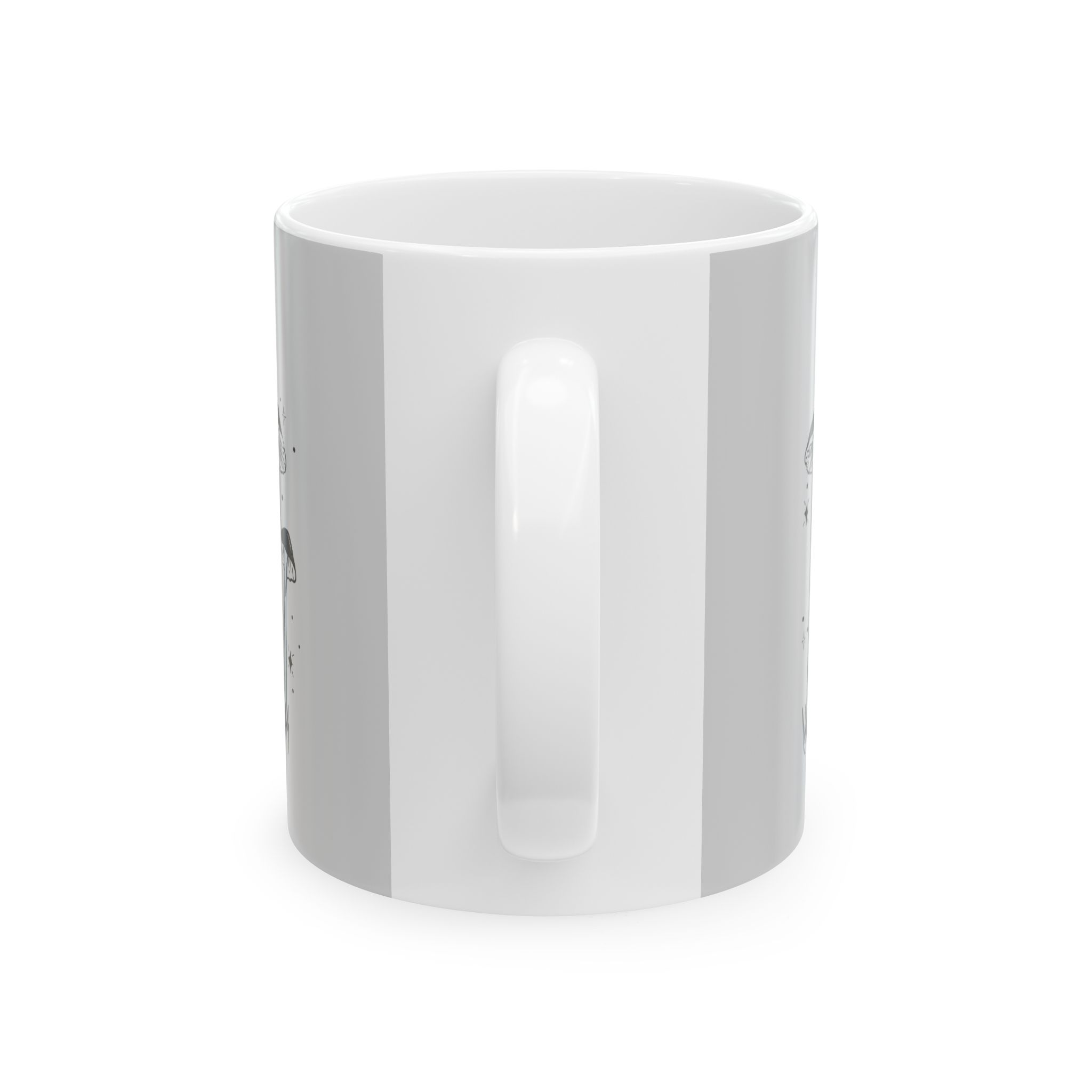 Stay Curious Ceramic Mug — Inspirational Coffee Cup with Door Design (11oz & 15oz) - Image 2