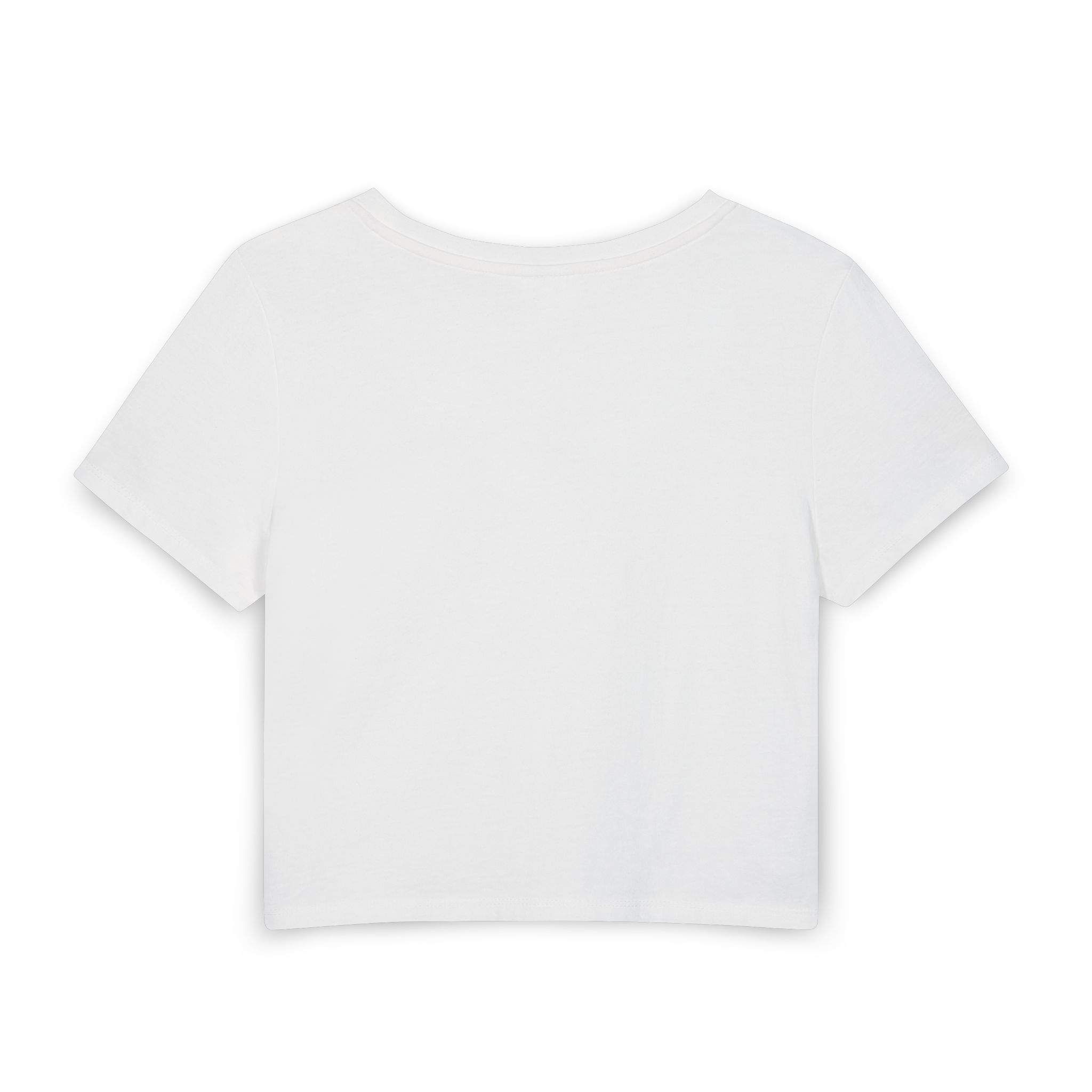 Floral Hibiscus Crop Tee — Tropical Sunny Flower Graphic Women's Baby Tee - Image 2
