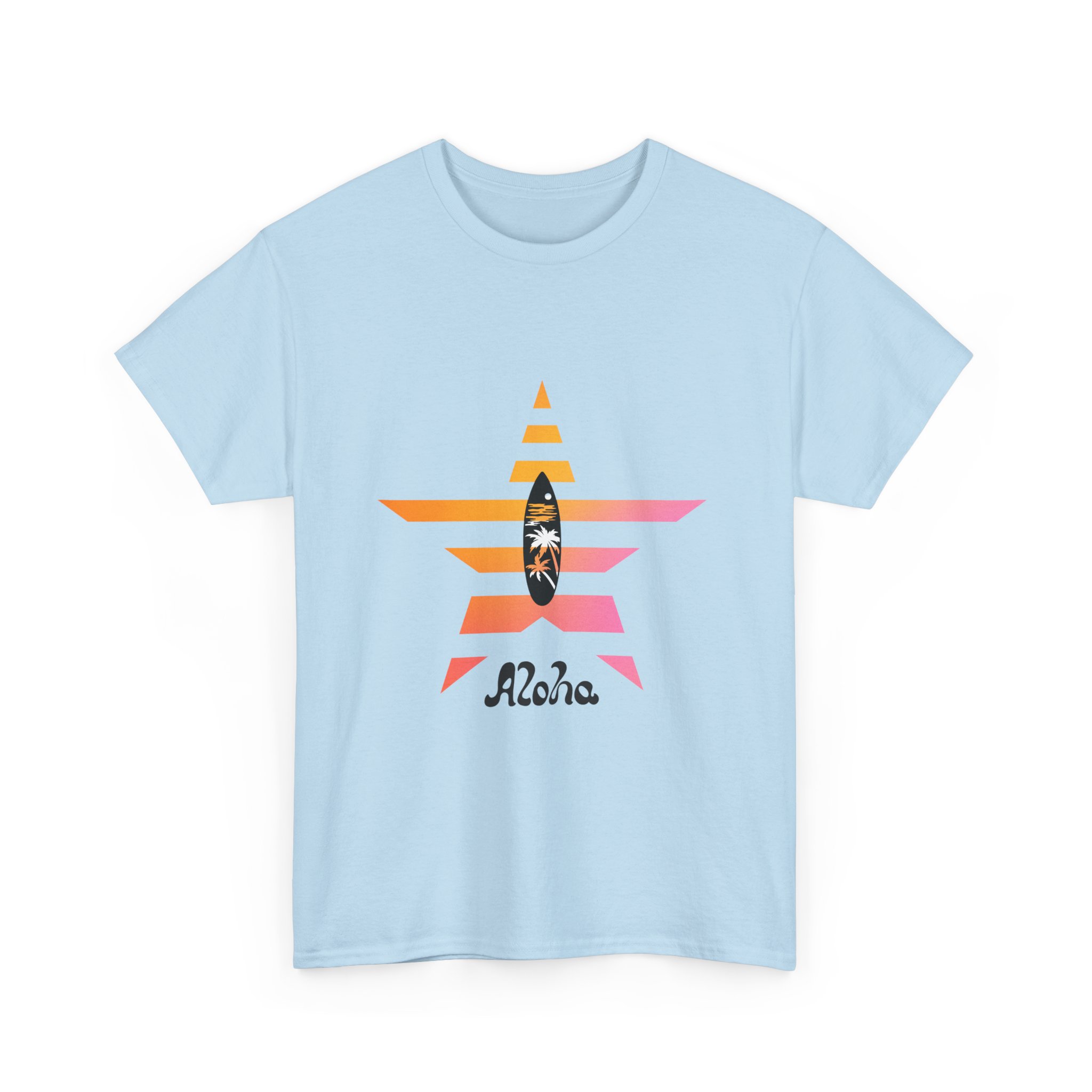 Aloha Surf Star T‑Shirt – Sunset Surfboard Hawaiian Tee - Image 14