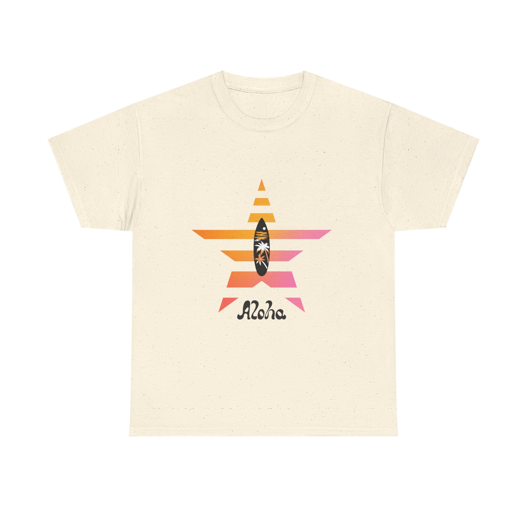 Aloha Surf Star T‑Shirt – Sunset Surfboard Hawaiian Tee - Image 7