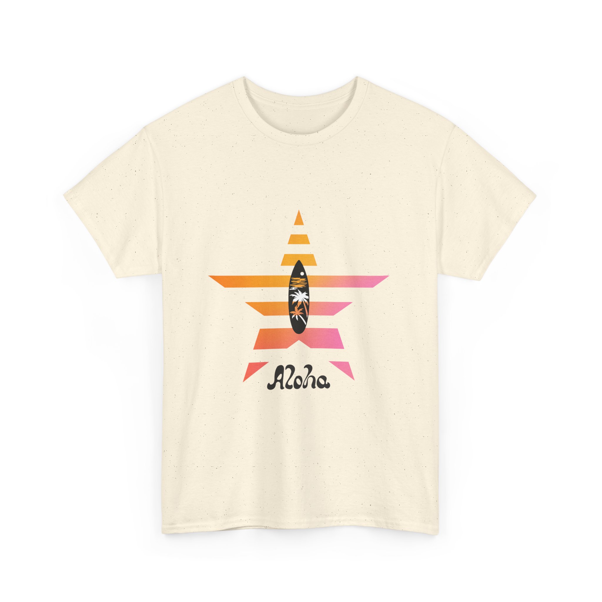 Aloha Surf Star T‑Shirt – Sunset Surfboard Hawaiian Tee - Image 9