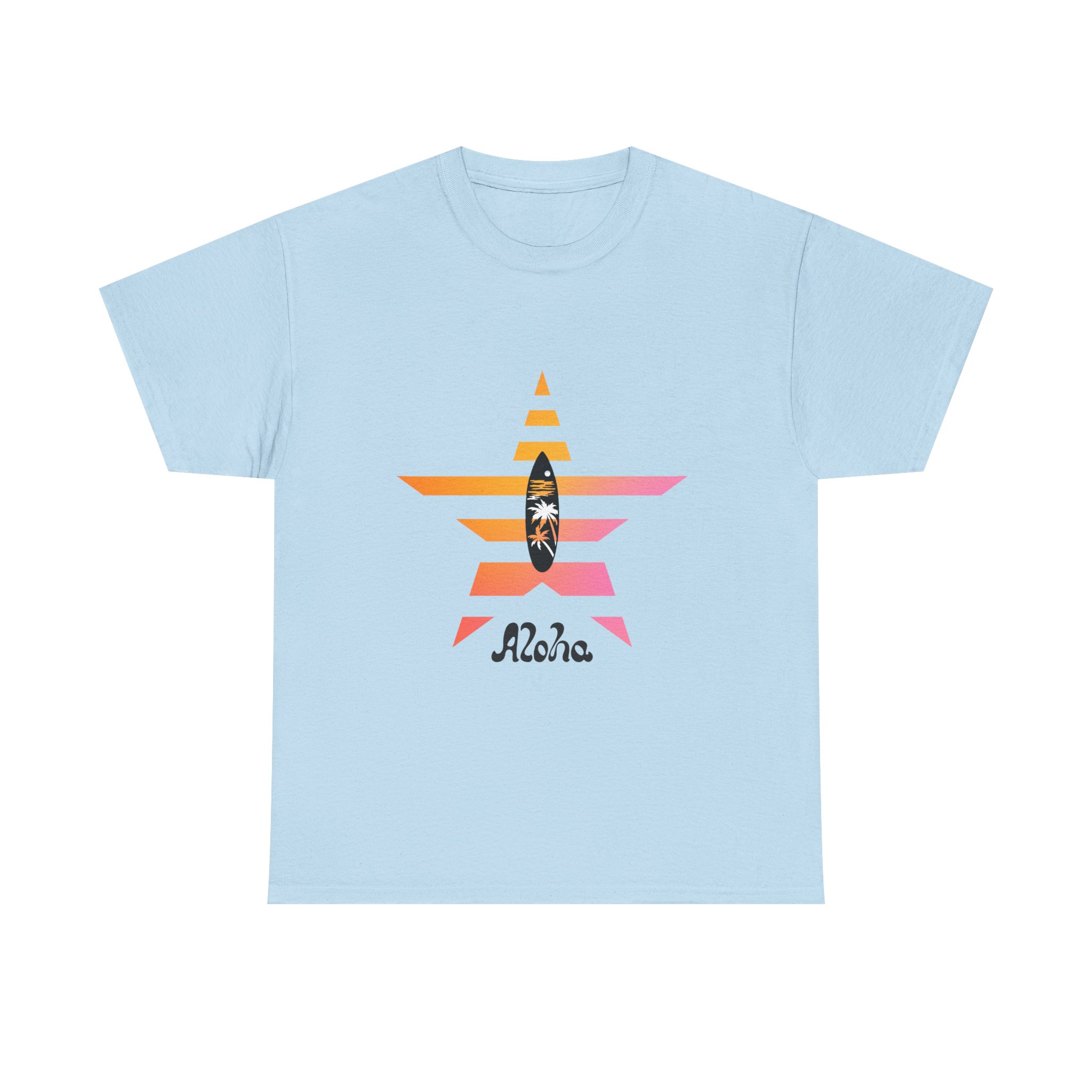Aloha Surf Star T‑Shirt – Sunset Surfboard Hawaiian Tee - Image 12