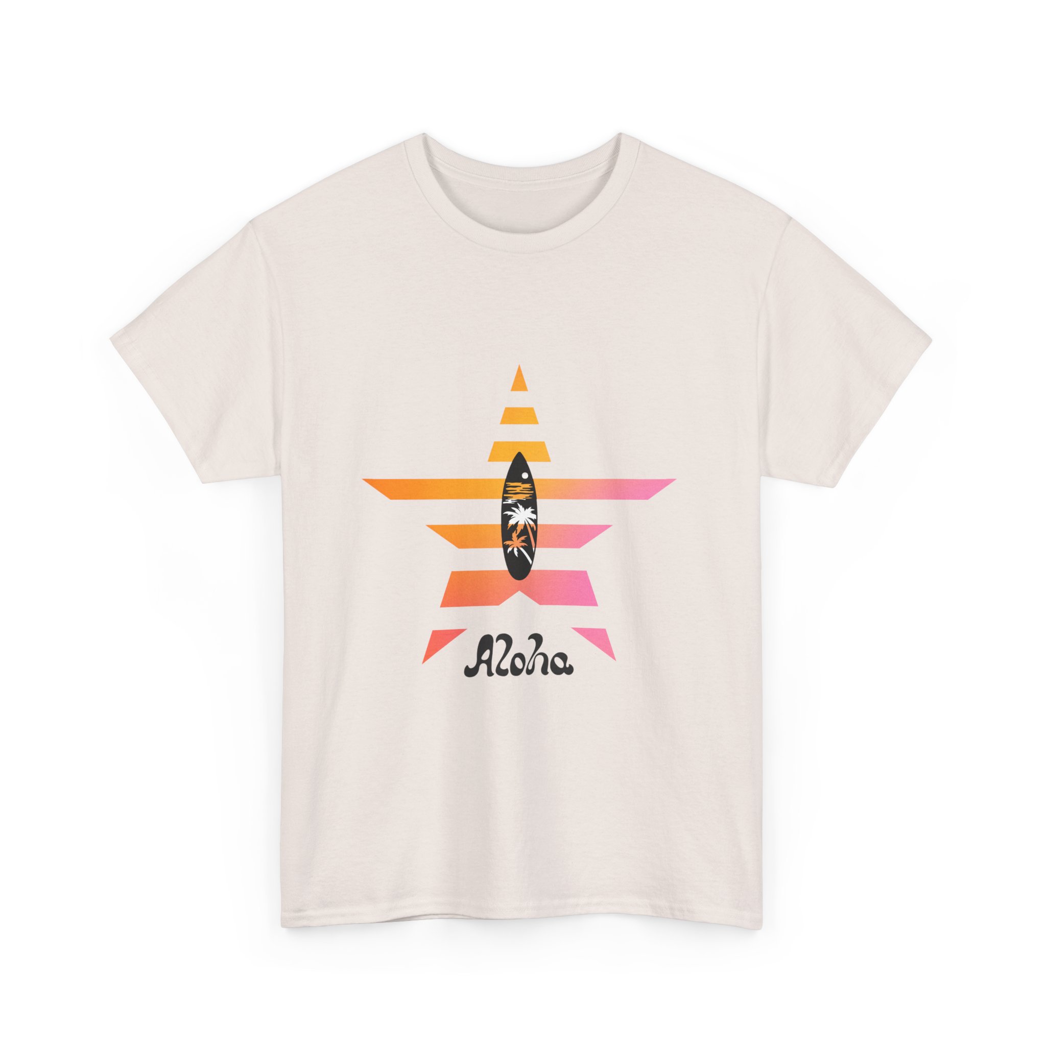 Aloha Surf Star T‑Shirt – Sunset Surfboard Hawaiian Tee - Image 24